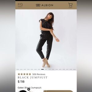 Albion for black jumpsuit tall size
